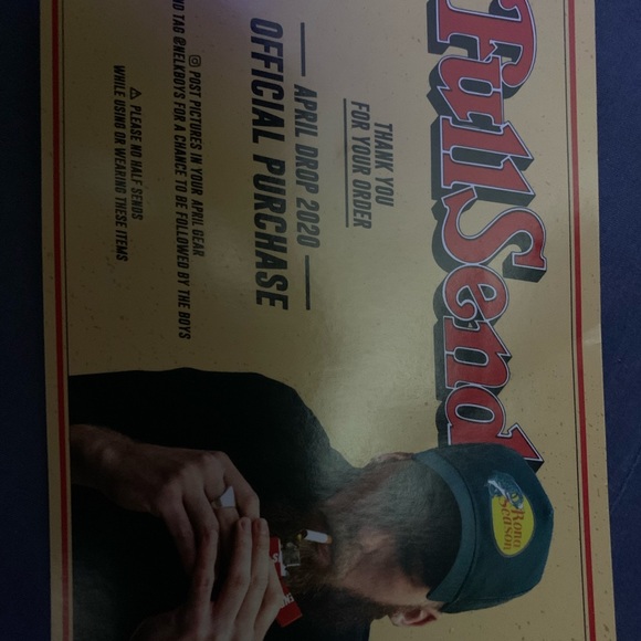 FULL SEND AUTHENTIC CERTFIED RARE FLAG - Picture 2 of 2